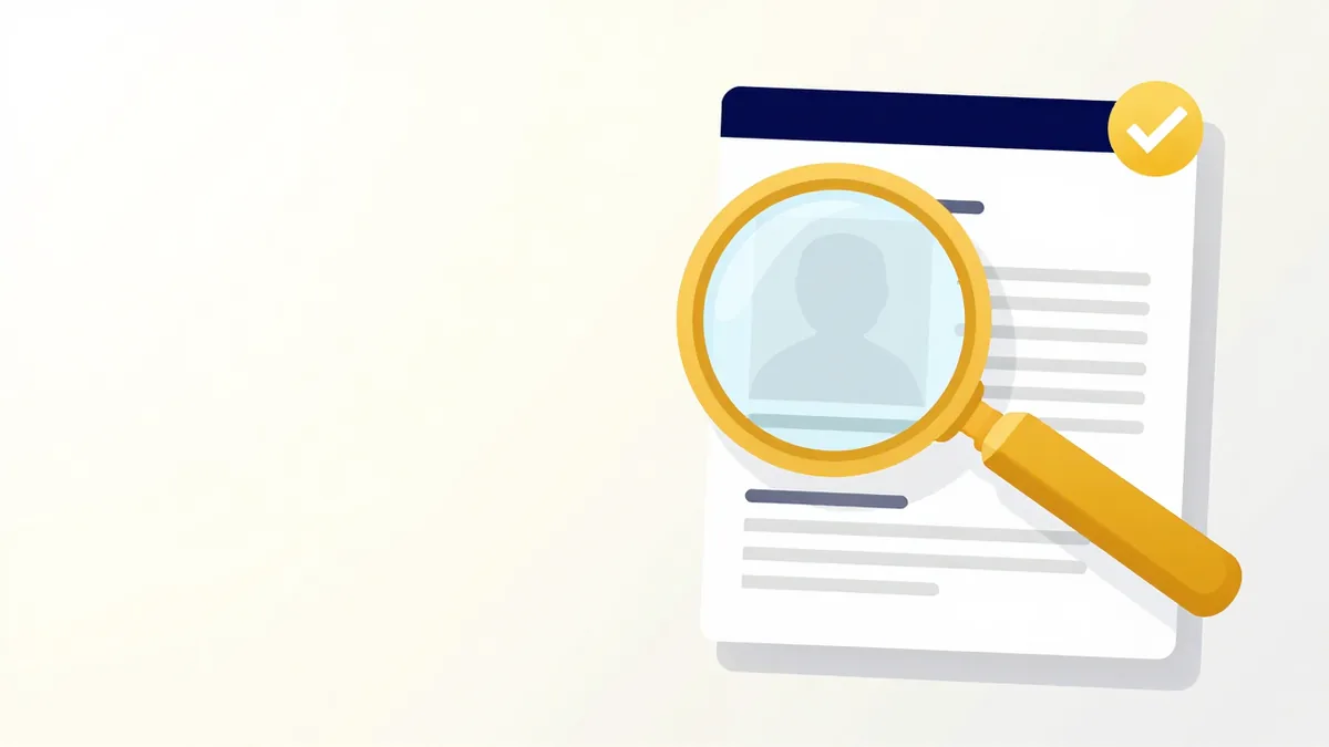 Illustration: a Russian CV with a photo turned into a clean English resume without a photo