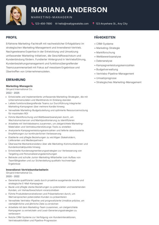 Beaudry CV template