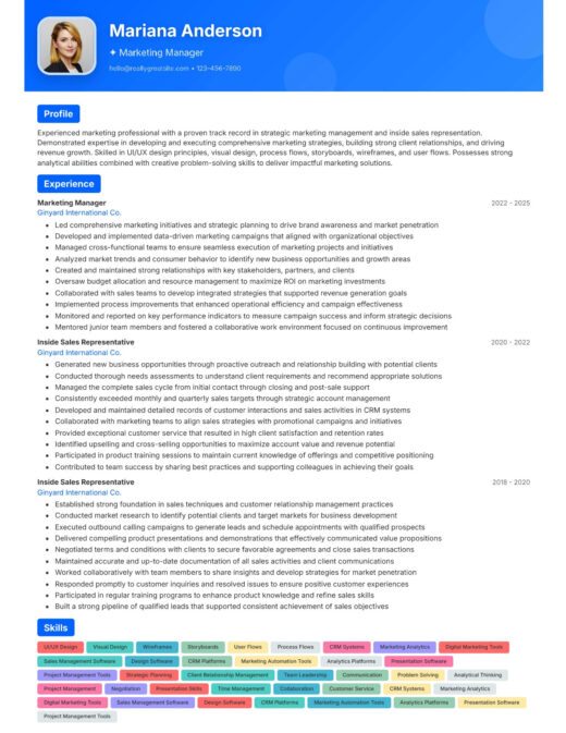 Designer CV template