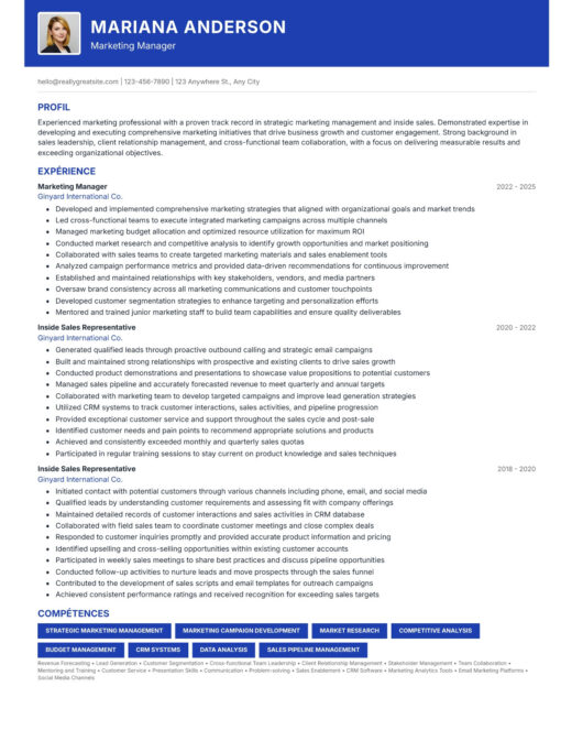 Bold CV template